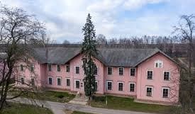 Maryino. The former building of the agricultural school.