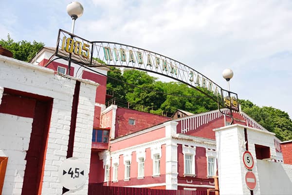 Mozyr. The historical building of the brewery.