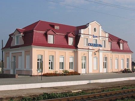 Скидель. Здание железнодорожного вокзала.
