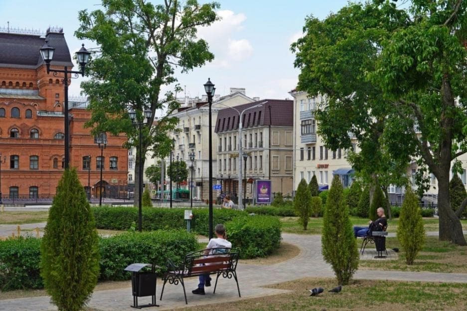 Mogilev. Theatre Square