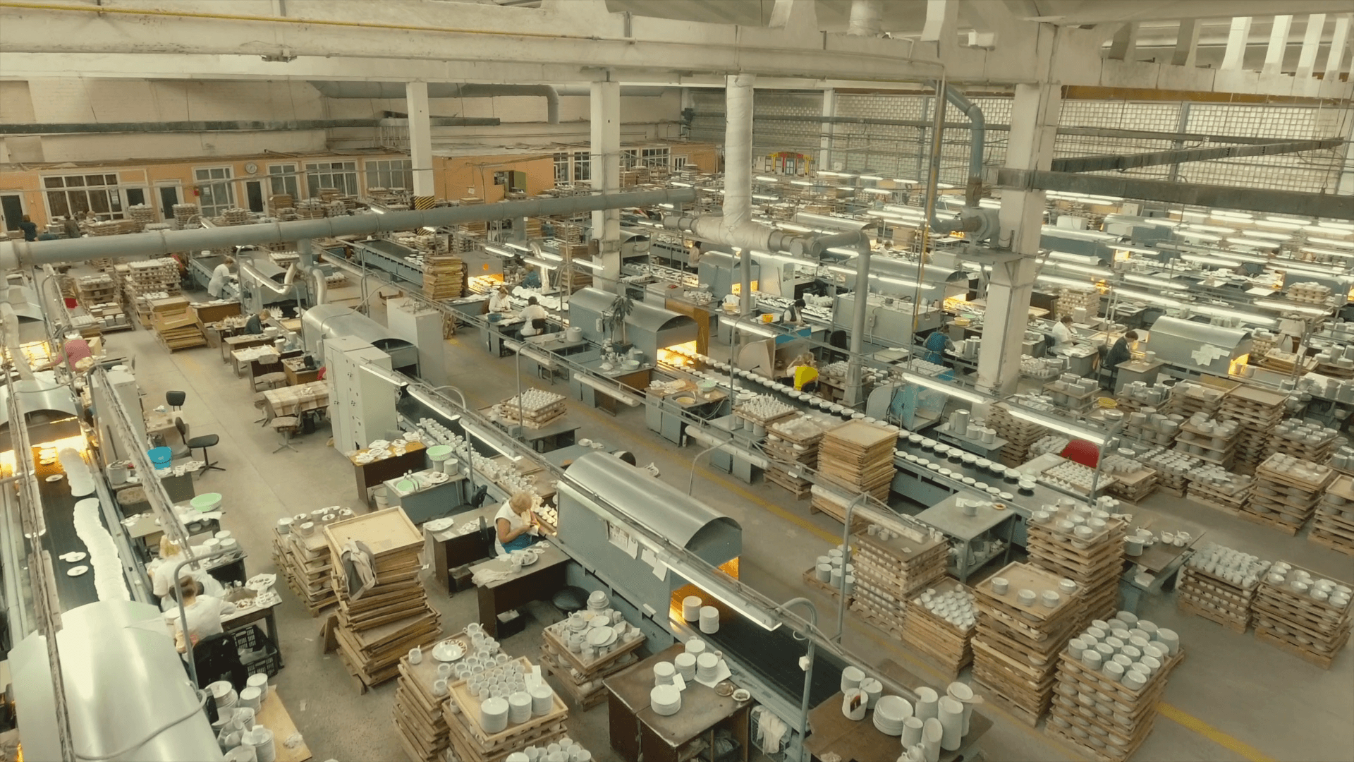 Dobrush. Excursion to the porcelain factory.