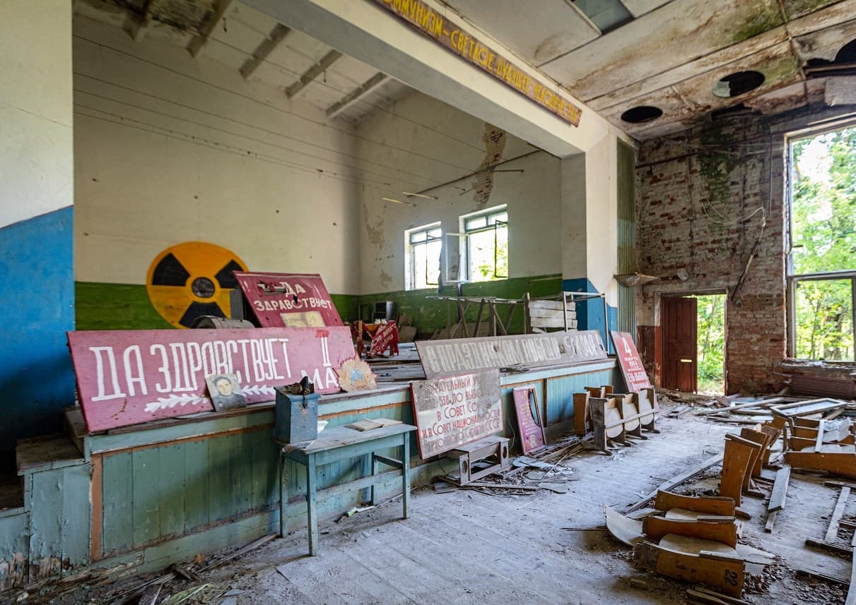 The Belarusian exclusion zone (Chernobyl zone).