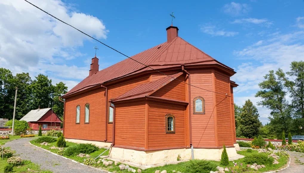 Novy Pogost. The Trinity catholic Church.