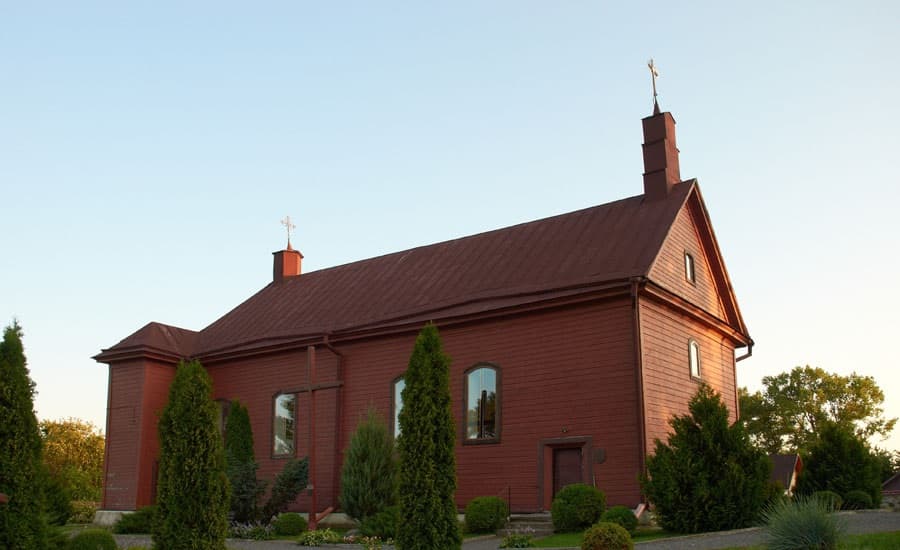 Novy Pogost. The Trinity catholic Church.