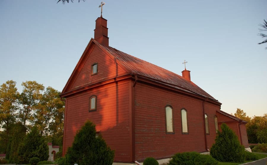 Novy Pogost. The Trinity catholic Church.