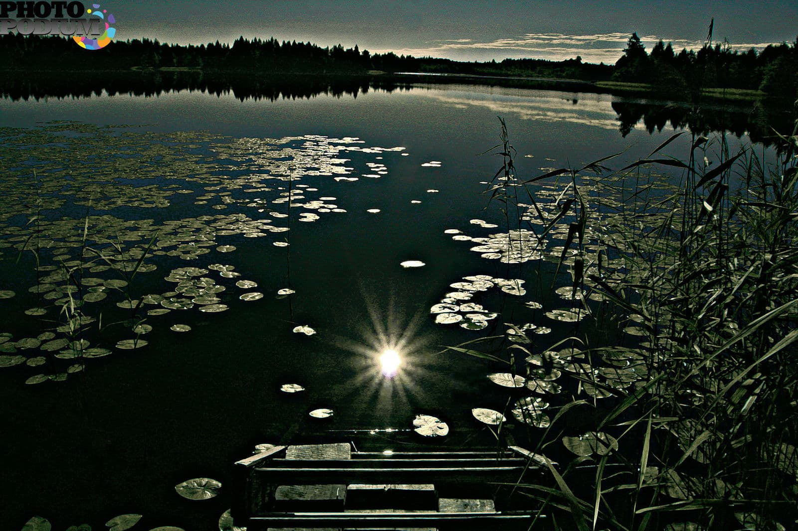 Lepel district. Lake Nekoloch.