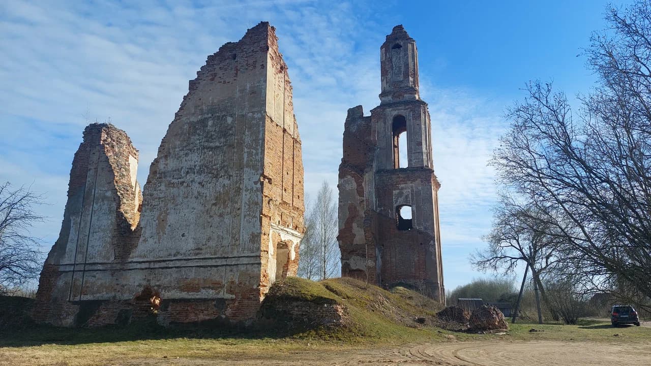 Gubino. Ruins of St. Anthony's Church.