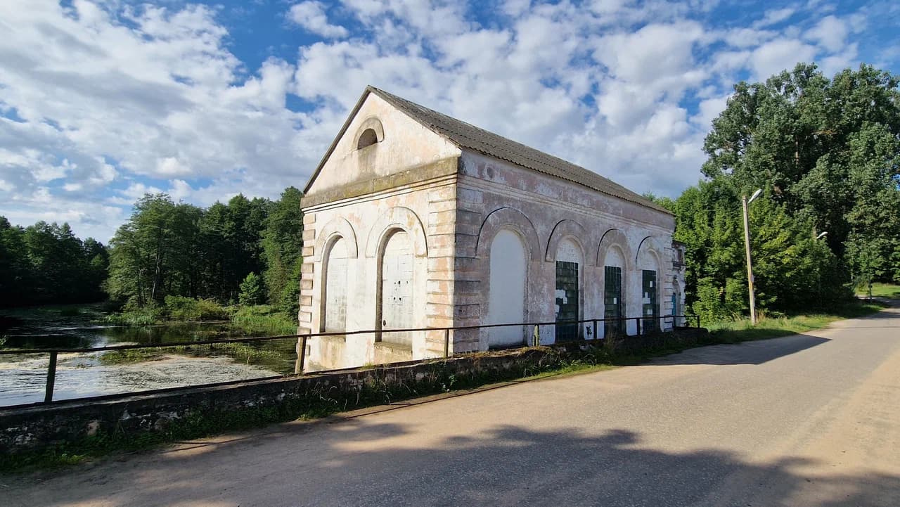 Zhemyslavl hydroelectric power station.