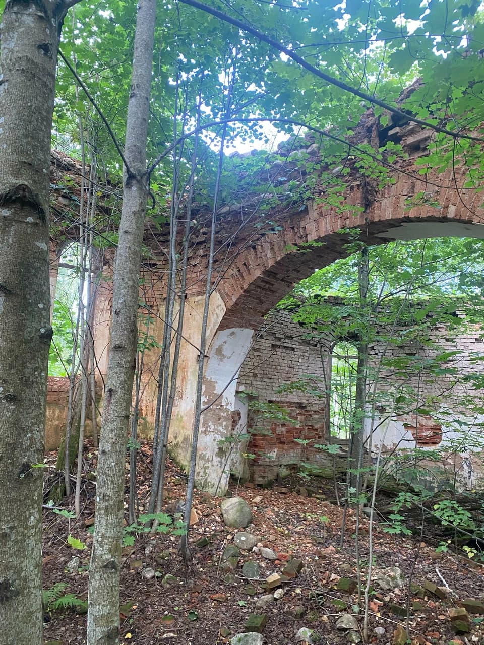 Mostoviki. Ruins of the Holy Trinity Church.