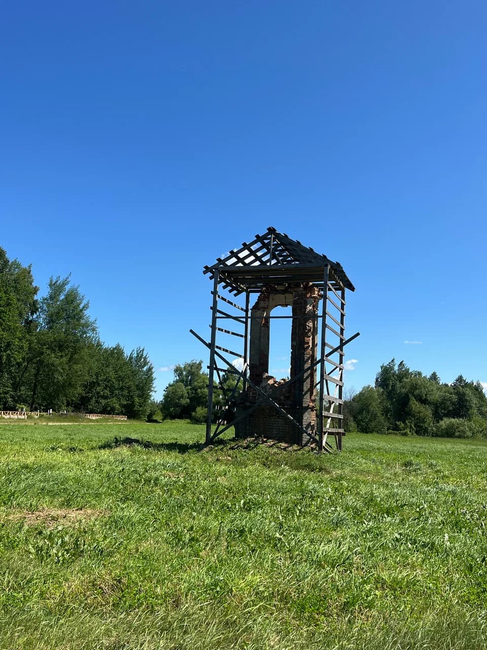 A Ruchitsa. Ruins of chapels.