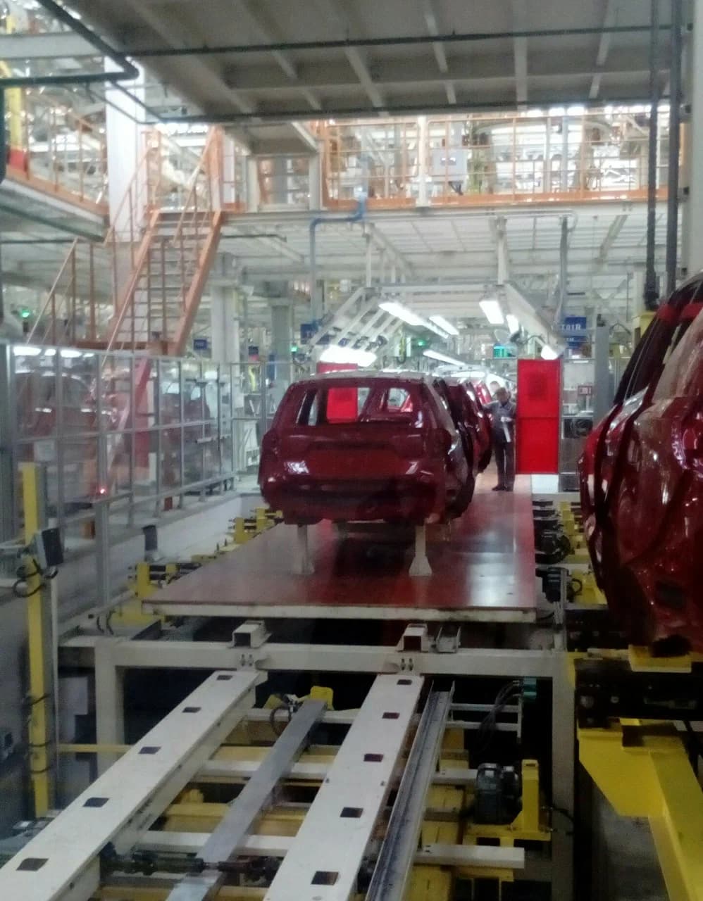 Borisov. "BelGee" automobile factory tour.