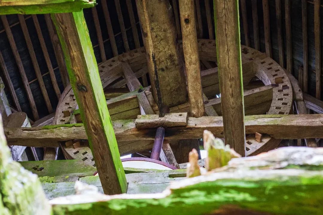 Urved. Ruins of a windmill.