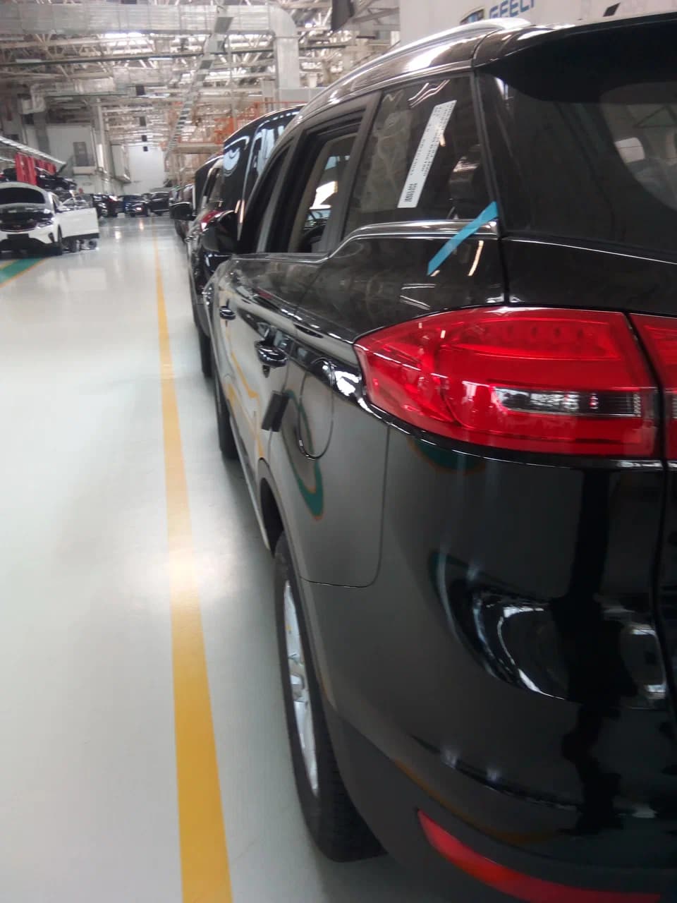 Borisov. "BelGee" automobile factory tour.