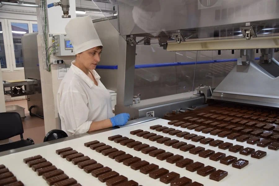 Гомель. Экскурсія на кандытарскую фабрыку"Спартак".