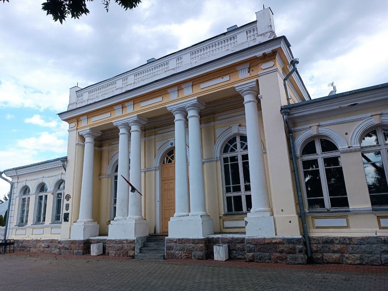 Kobrin. Castle Square. 19th century bank building.