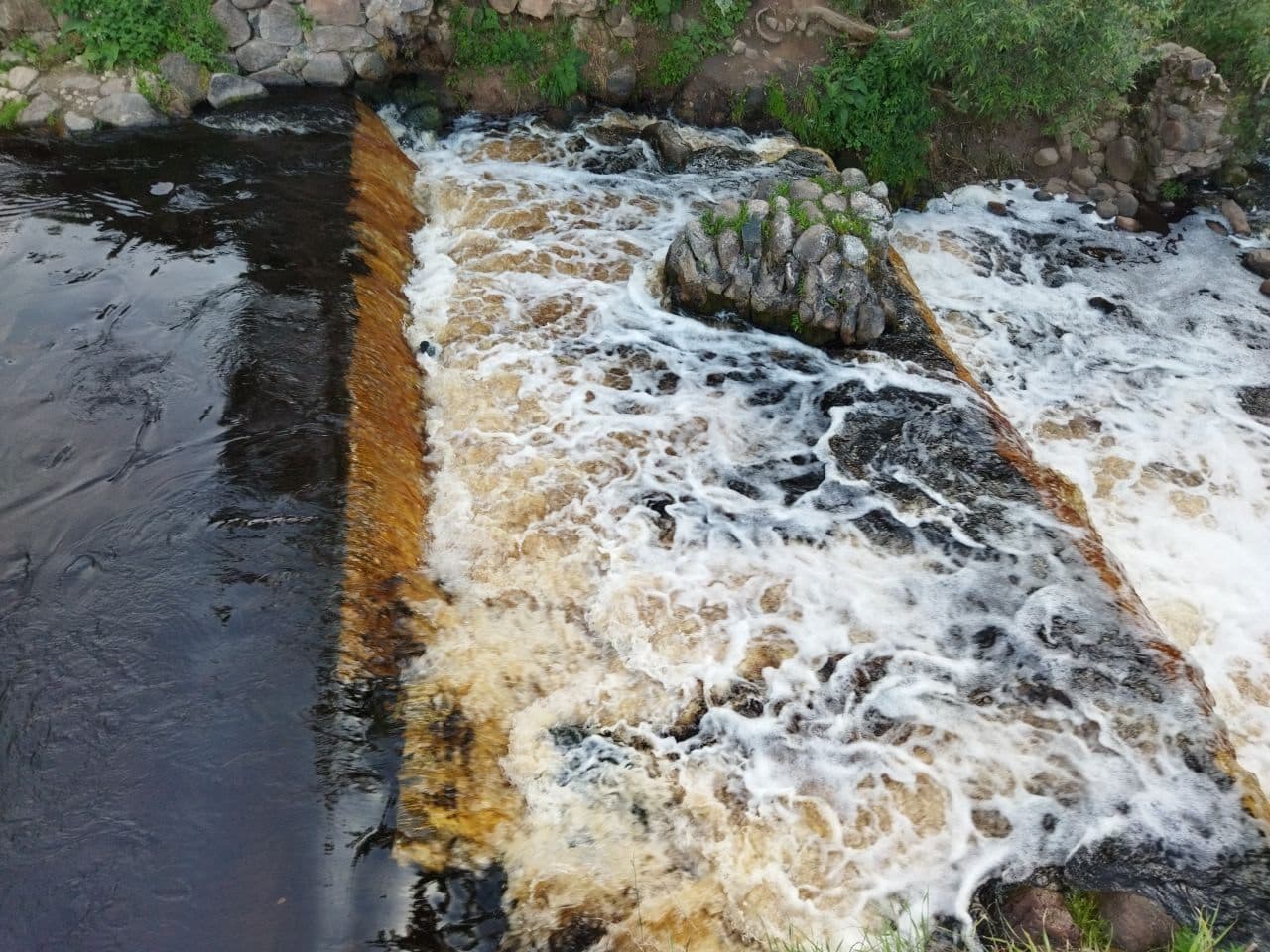 Водопад на реке Вята.