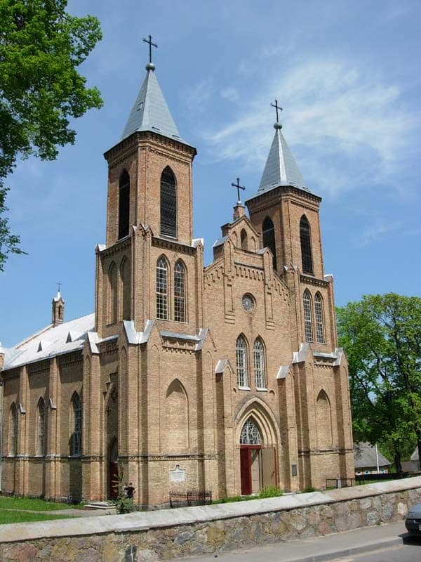 Traby. The Church of the Nativity of the Virgin Mary.