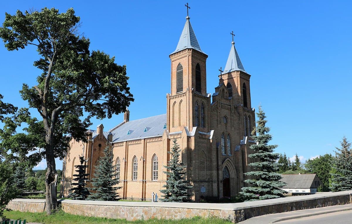 Traby. The Church of the Nativity of the Virgin Mary.