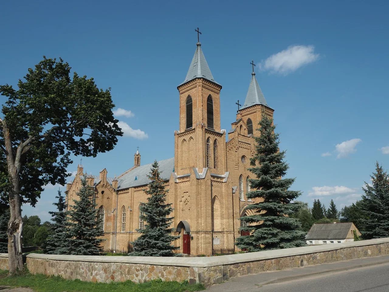 Traby. The Church of the Nativity of the Virgin Mary.