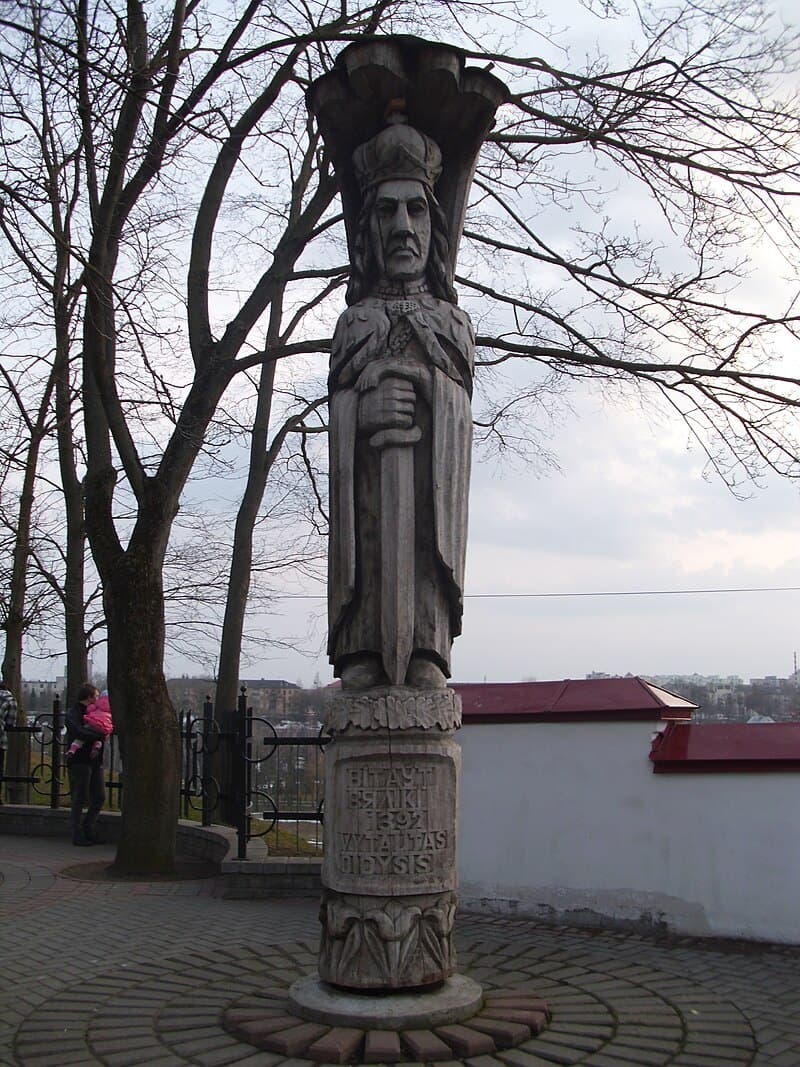 Grodno. Monument to Prince Vytautas.