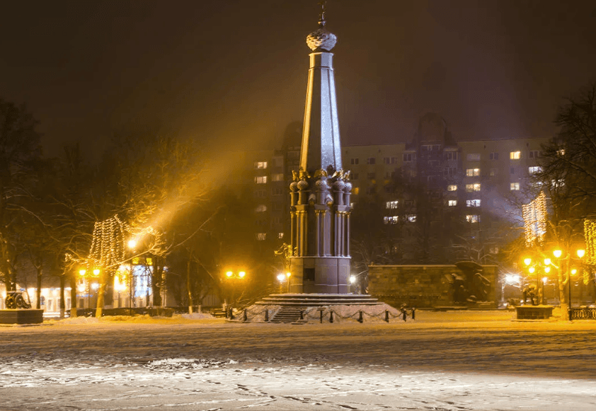 Polotsk. Monument to the heroes of the Patriotic War of 1812