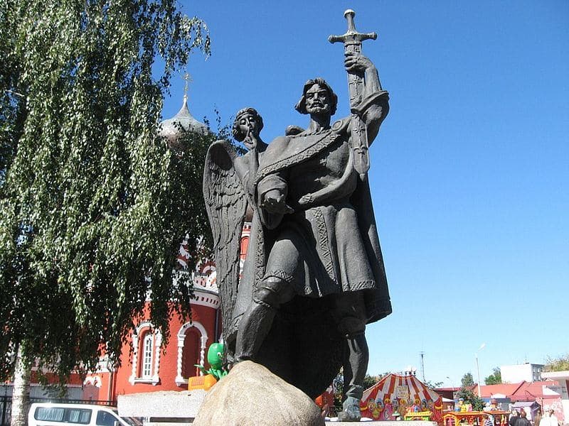 Borisov. Monument to Prince Boris