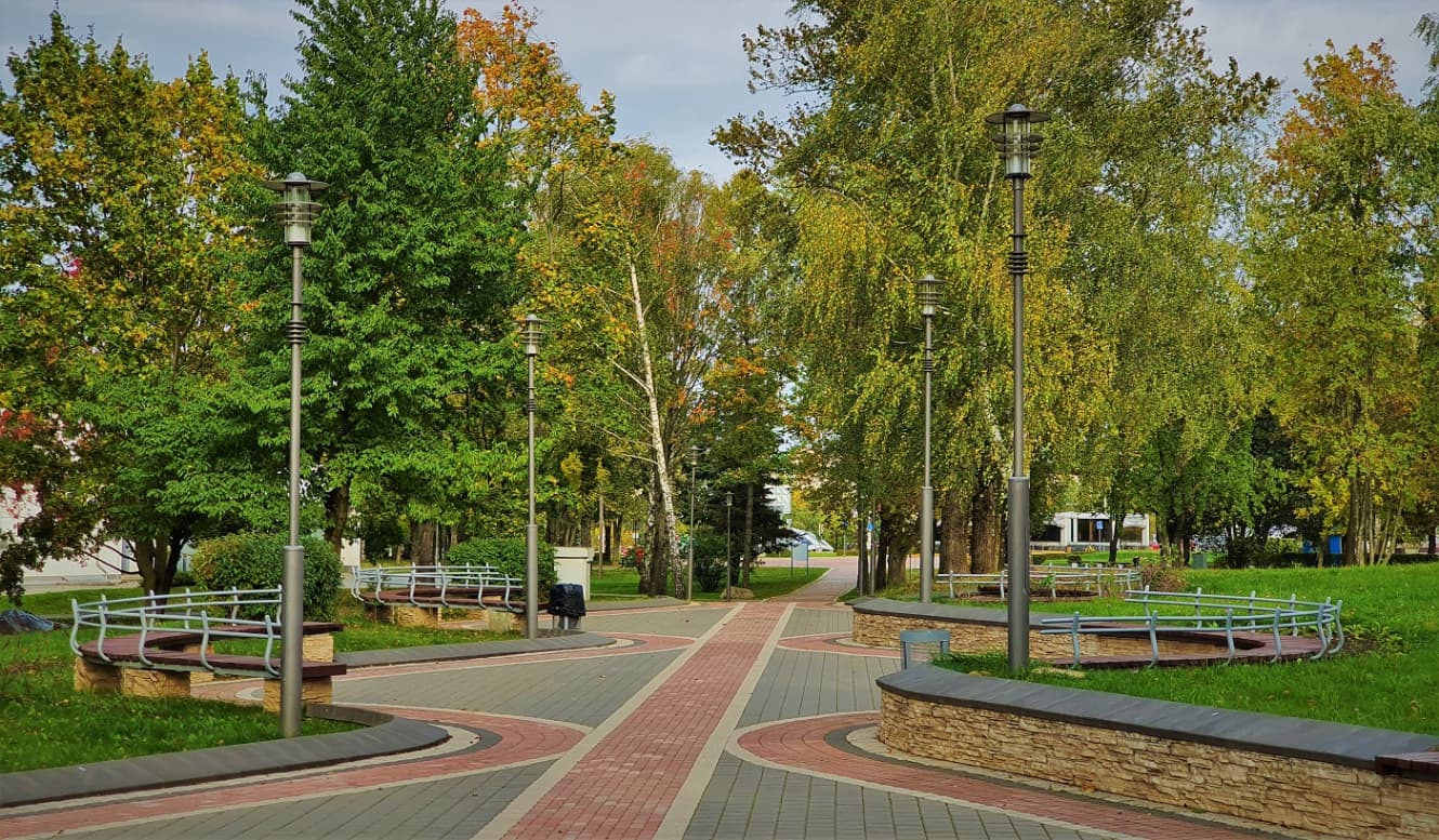 The park named after the 900th anniversary of the city of Minsk.