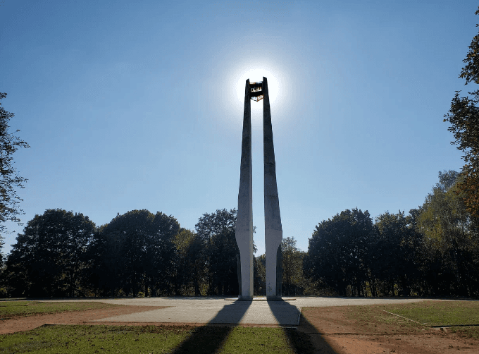 Grodno. Monument in honor of the 850th anniversary of Grodno