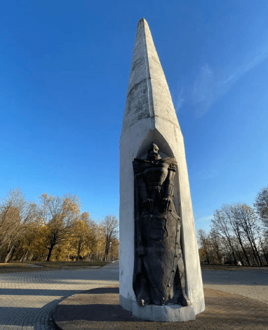 Grodno. Monument in honor of the 850th anniversary of Grodno