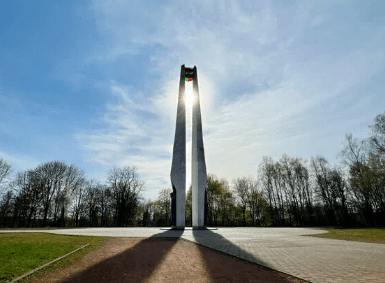 Grodno. Monument in honor of the 850th anniversary of Grodno