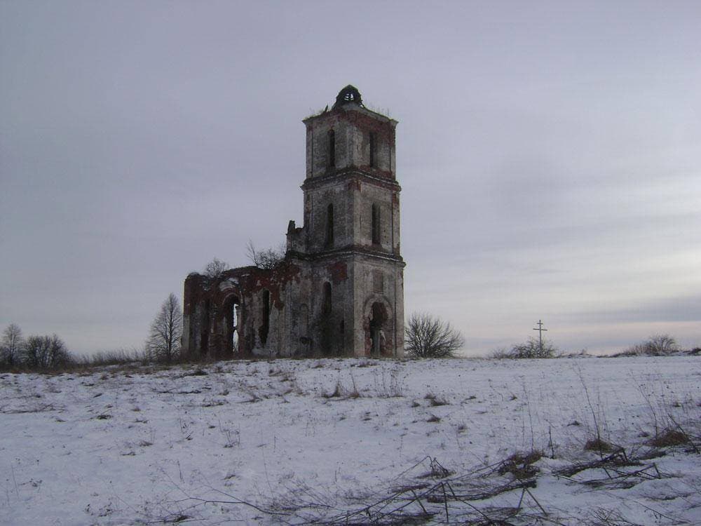 Белая Царква. Руіны Траецкай царквы.