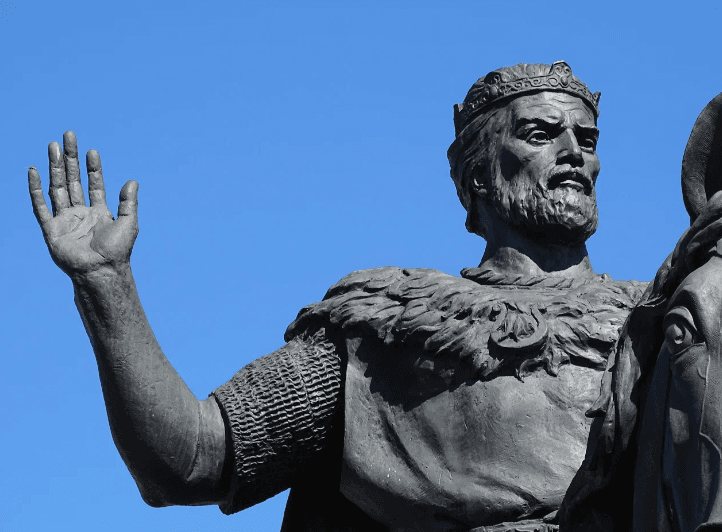 Polotsk. Monument to Prince Vseslav Bryachislavich