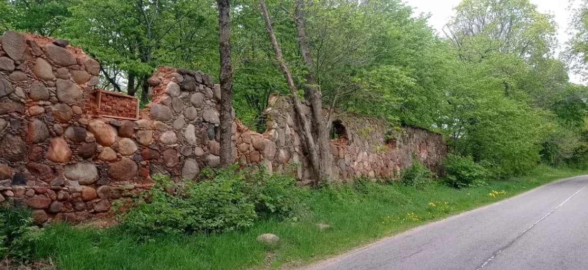 Lukovets. The ruins of the Borovsky manor.