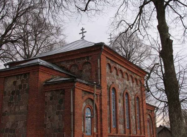 Leskovichi. The Church of St. Sergius of Radonezh.