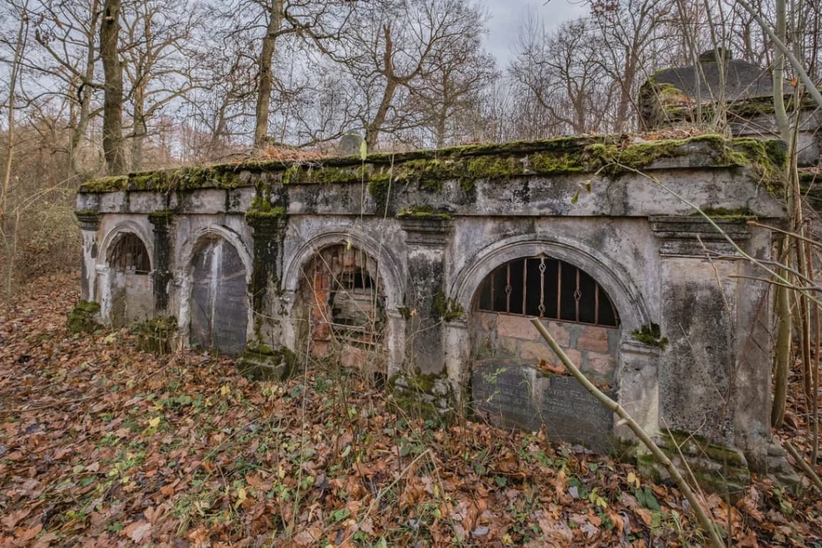 Pervomaisky. Ruins of the Kashitsy estate "Obrina".