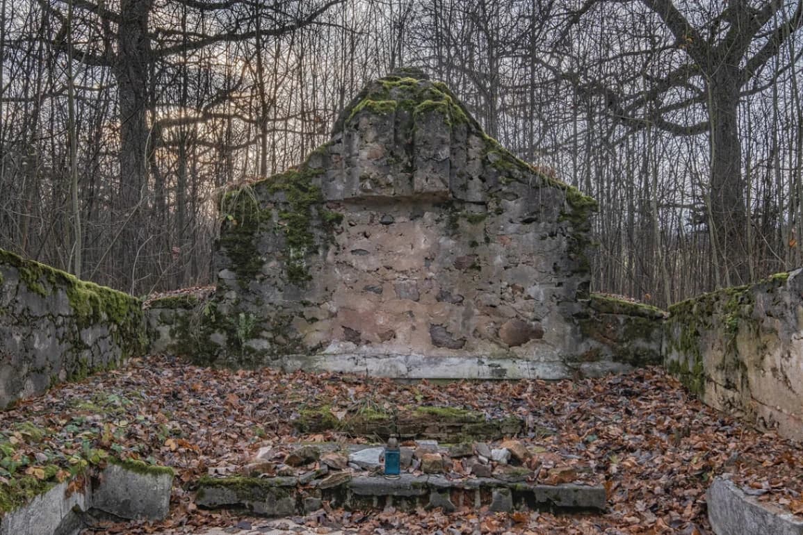 Pervomaisky. Ruins of the Kashitsy estate "Obrina".