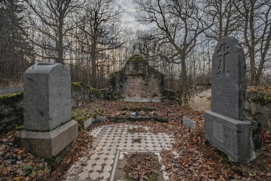 Pervomaisky. Ruins of the Kashitsy estate "Obrina".