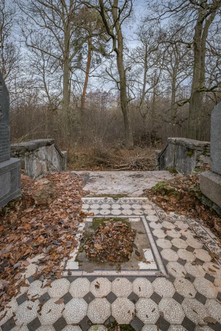 Pervomaisky. Ruins of the Kashitsy estate "Obrina".