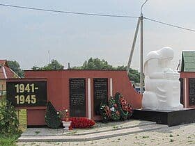 Yelsk. Monument to the "Victims of the 20th century".