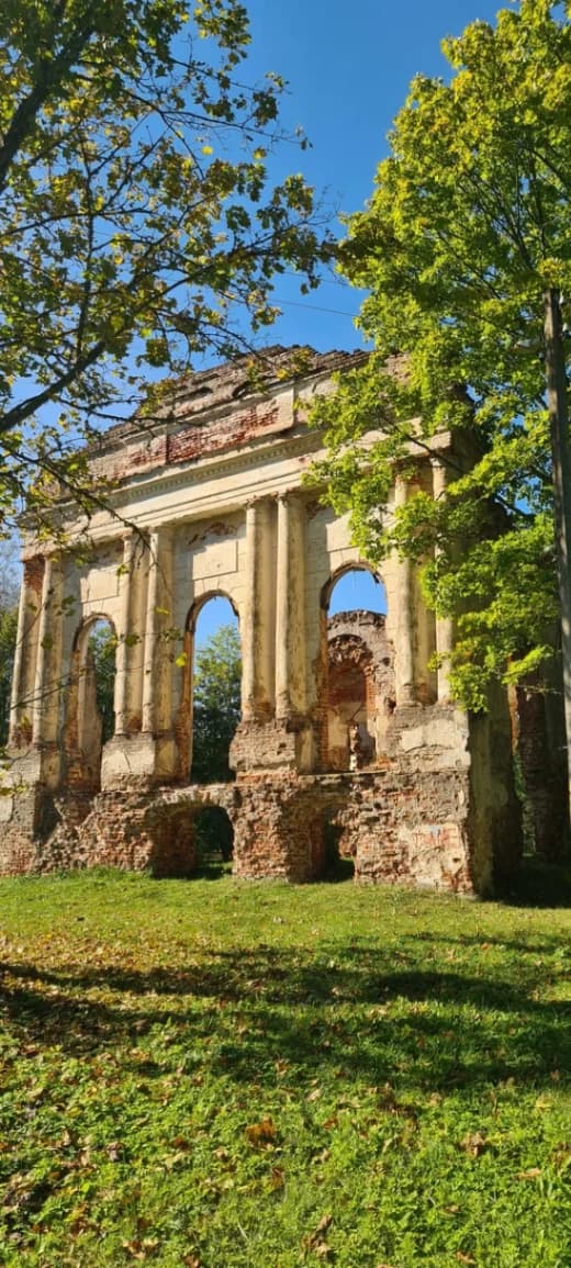 Асвея. Руіны палаца.