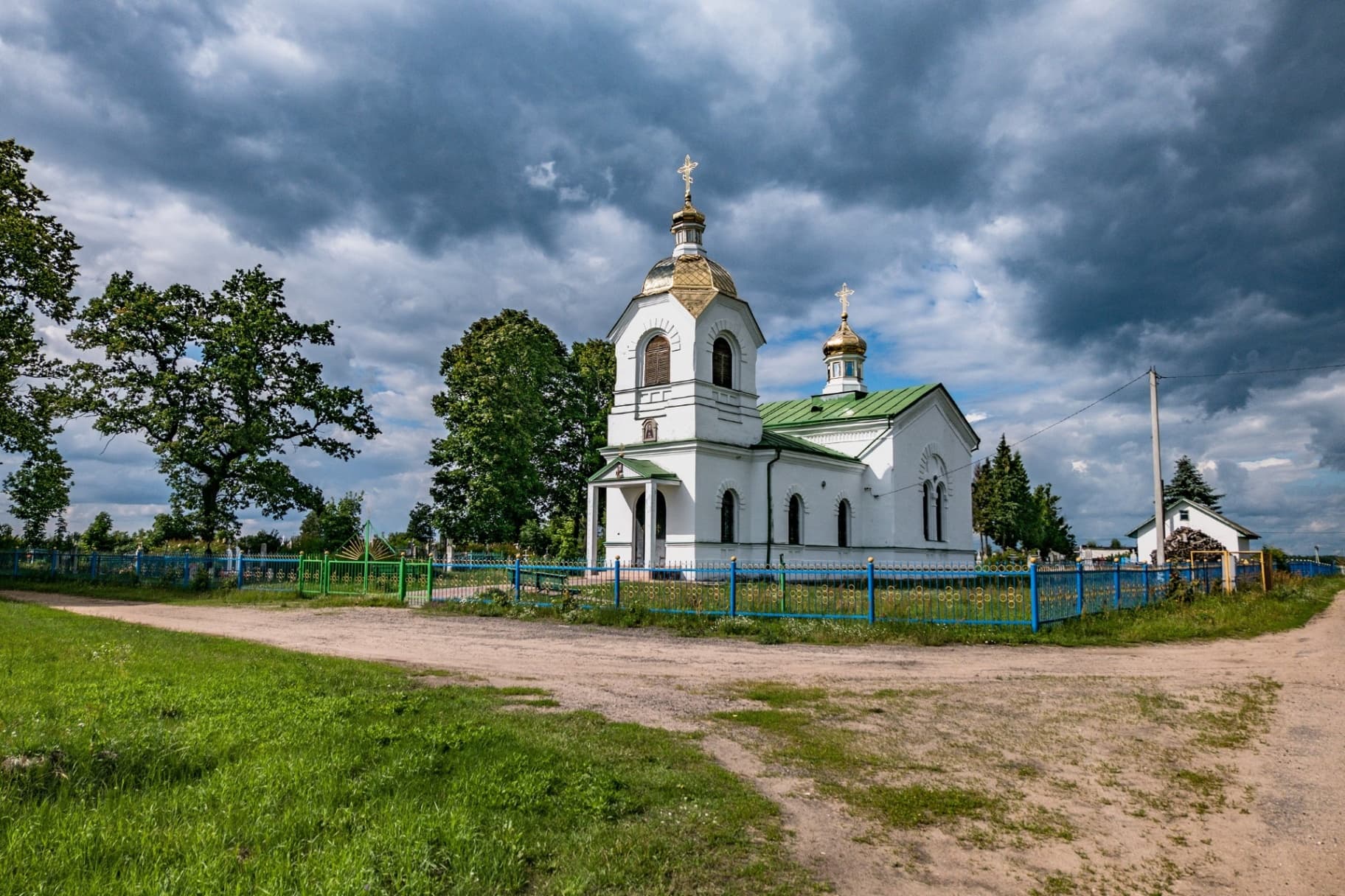 Milovidy. The Church of St. Sergius of Radonezh.