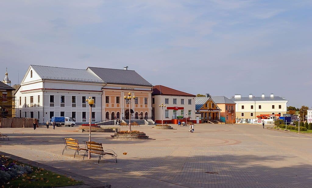 Novogrudok. Lenin Square, former Shopping Square.