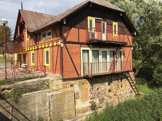 Gervyaty. The building of the former watermill.