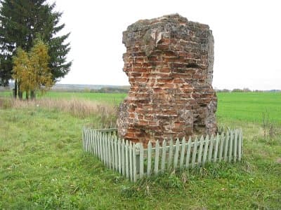 Goncharovka. The milepost.
