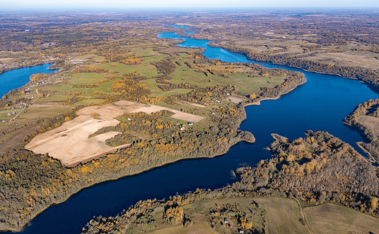 Глубокский район. Озеро Долгое.
