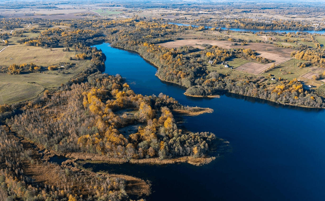 Глубокский район. Озеро Долгое.