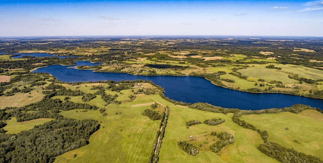 Глубокский район. Озеро Долгое.