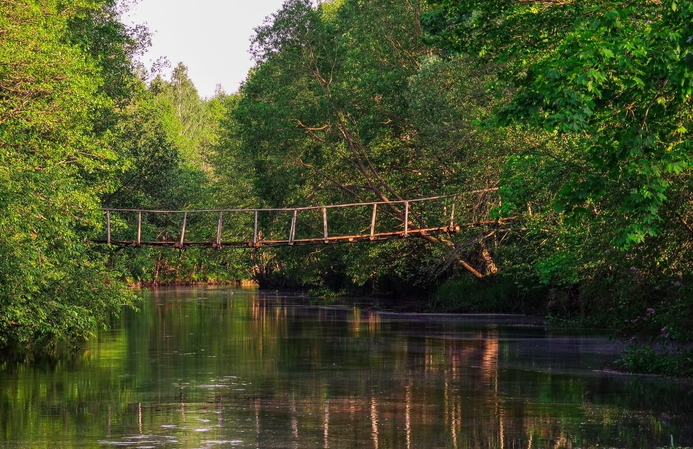 Narochanka suspension bridges.