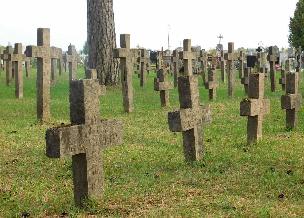 Naroch. The military cemetery of the First World War.