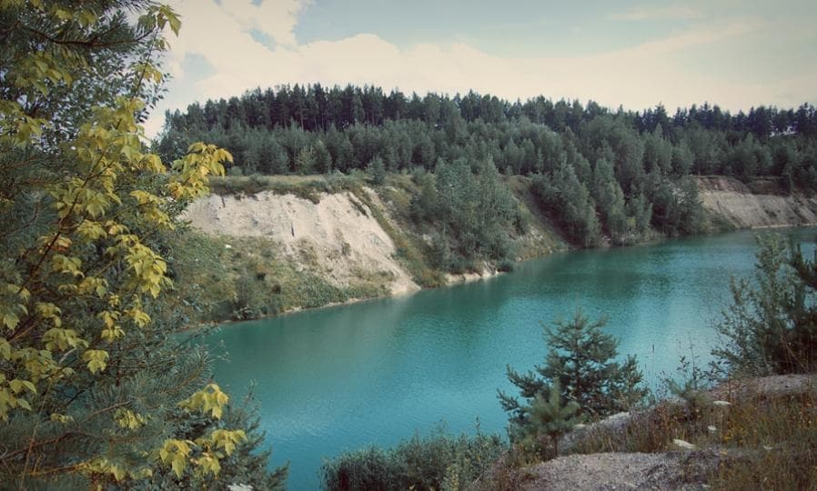 Меловые карьеры около деревни Пышки.